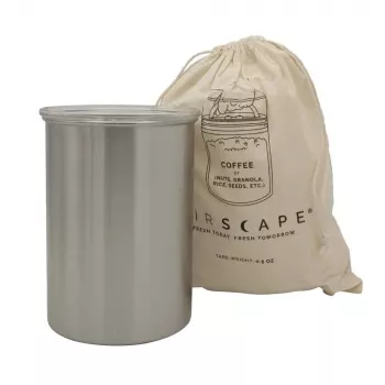 Airscape® nerezová nádoba na arómy Medium, brúsené striebro
