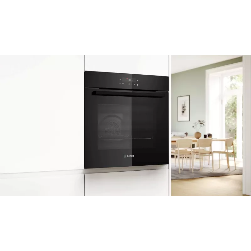 BOSCH HBG571EB4 vstavaná rúra na pečenie, čierna, 71 L, pyrolytické samočistenie, 7 spôsobov ohrevu