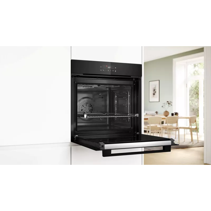 BOSCH HBG571EB4 vstavaná rúra na pečenie, čierna, 71 L, pyrolytické samočistenie, 7 spôsobov ohrevu