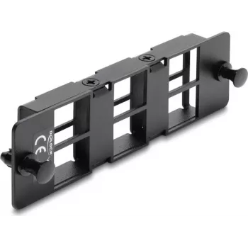 Delock adaptérový panel pre Keystone moduly 6 portov čierny 19 palcov HD patch panel 67508