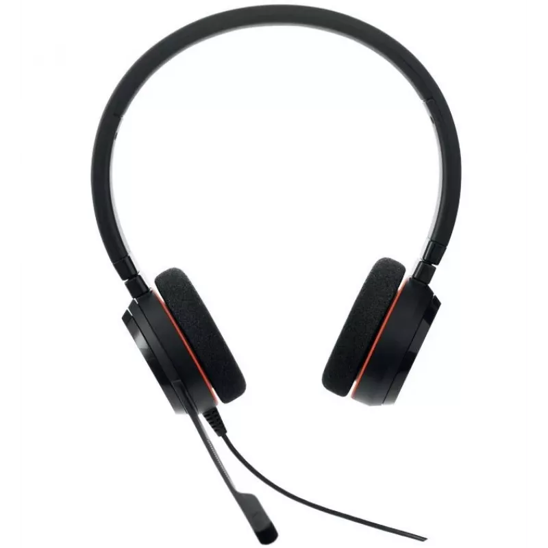 Jabra Evolve 20 MS stereo USB-C on-ear headset s mikrofónom s potlačením hluku, čierny