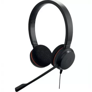 Jabra Evolve 20 MS stereo USB-C on-ear headset s mikrofónom s potlačením hluku, čierny