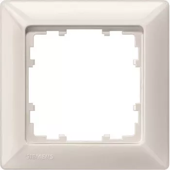 Siemens 5TG25510 DELTA line 1-násobný krycí rámik, 80 x 80 mm, titánovo biely