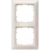 Siemens DELTA miro 2-násobný krycí rám titánovo biela plast 151x80 mm