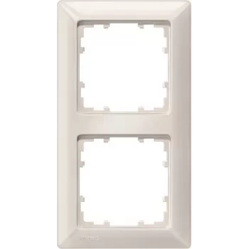 Siemens DELTA miro 2-násobný krycí rám titánovo biela plast 151x80 mm