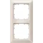 Siemens DELTA miro 2-násobný krycí rám titánovo biely plast 151x80 mm