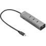 Sandberg USB-C 5-in-1 MediaDock - dokovacia stanica - strieborná/sivá