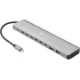 Sandberg USB-C na 8x USB-C + 2x USB-A hub 100W PD 4K 30Hz hliník