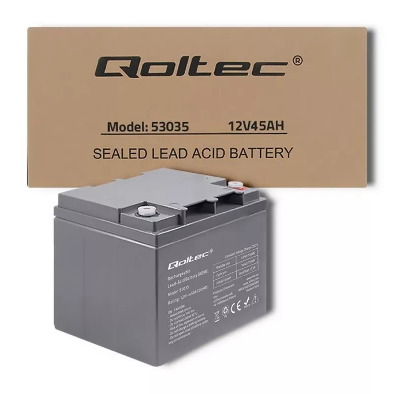 Qoltec 53035 AGM batéria 12V 45Ah 540A