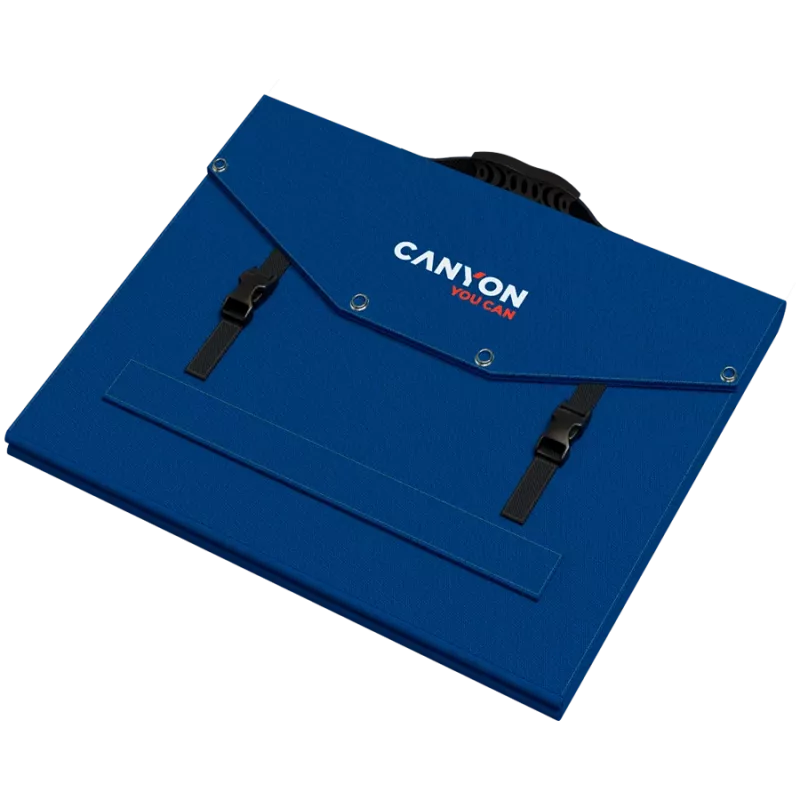 CANYON SP-200 skladací 200W solárny panel s 2x USB-A a USB-C PD 45W, čierny
