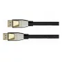 GoodConnections Python DisplayPort 2.0 kábel 0,5m čierny celokovové konektory 54 Gbit/s UHBR 13.5 4K 240Hz 8K 60Hz