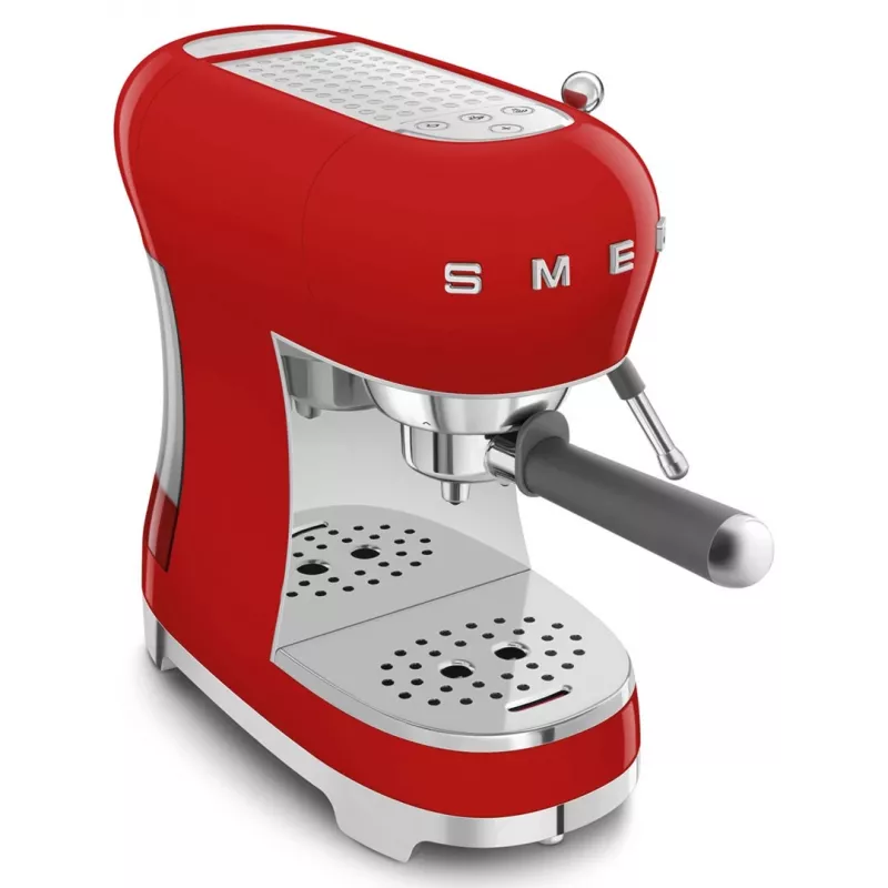 Smeg ECF02RDEU 50's Style manuálny kávovar na espresso 1,1 l červený