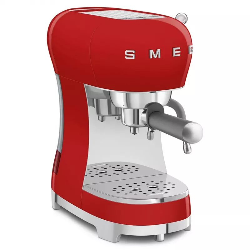 Smeg ECF02RDEU 50's Style manuálny kávovar na espresso 1,1 l červený