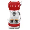 Smeg ECF02RDEU 50's Style manuálny kávovar na espresso 1,1 l červený