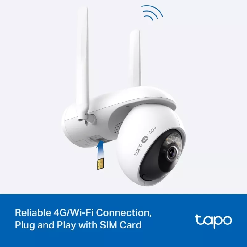 TP-LINK Tapo C665G Kit vonkajšia IP kamera a solárny panel 4K 8MP Wi-Fi LTE