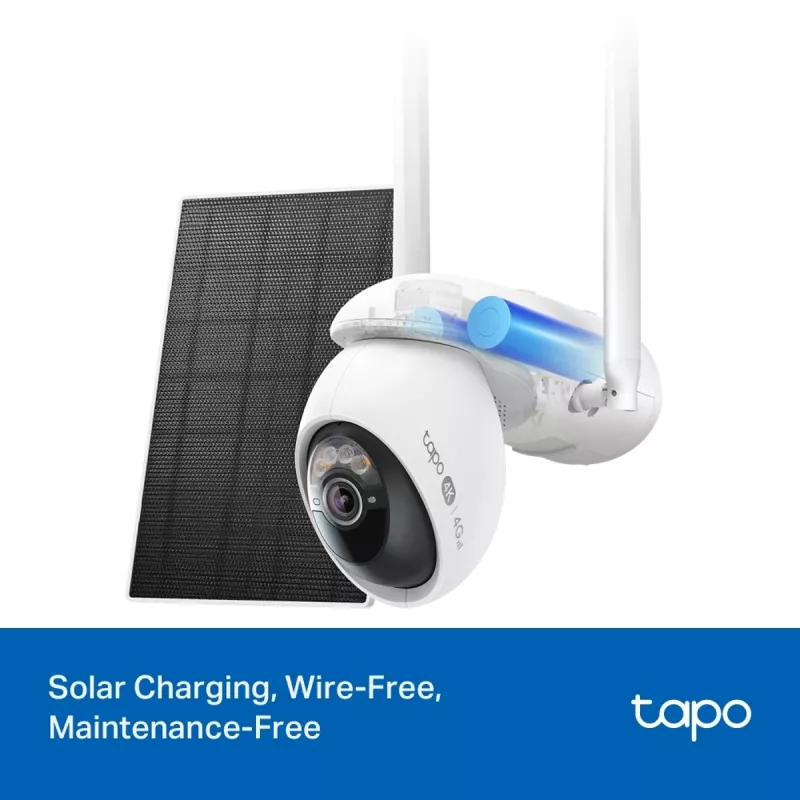 TP-LINK Tapo C665G Kit vonkajšia IP kamera a solárny panel 4K 8MP Wi-Fi LTE