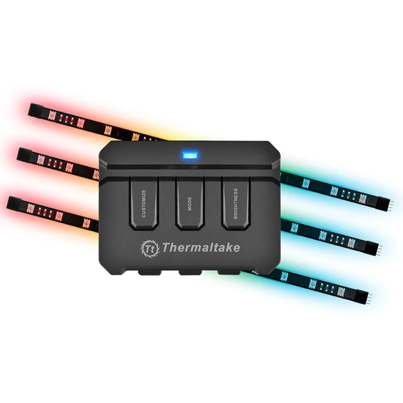 Thermaltake Lumi Color 256C LED pásik RGB 3-balenie - čierny - 30cm