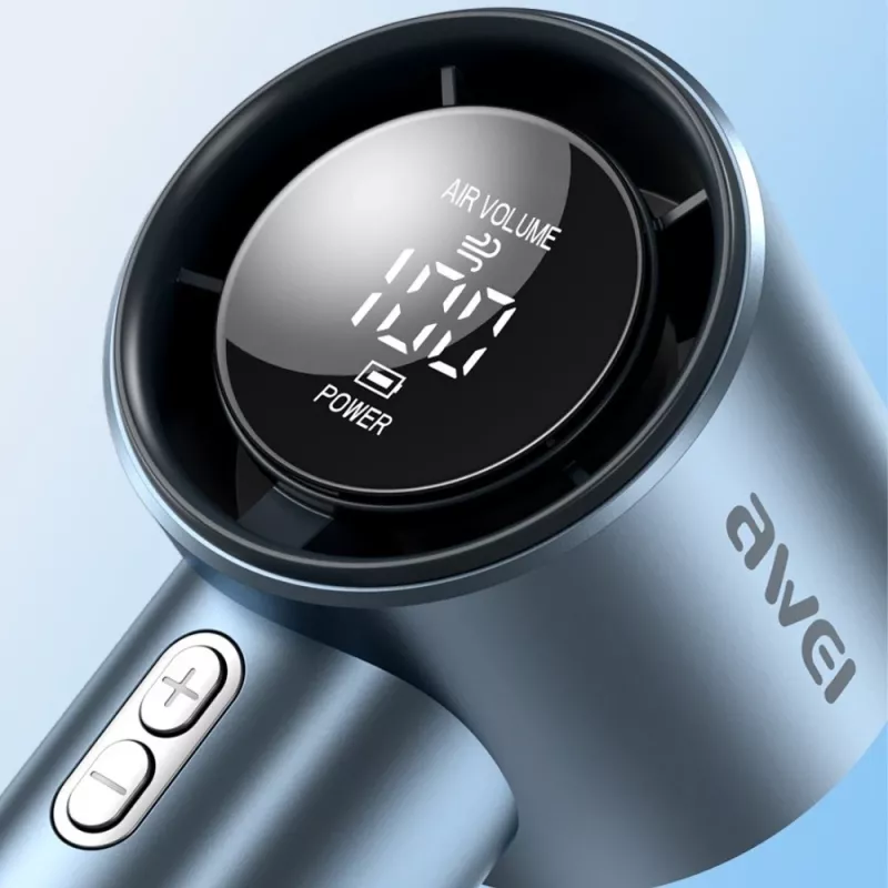 AWEI F38 Mini prenosný ventilátor modrý