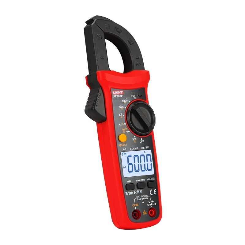 Uni-T UT202F digitálny kliešťový multimeter 600A AC/DC True RMS NCV