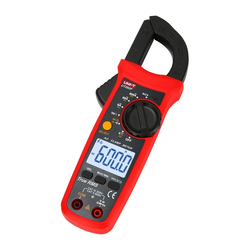 Uni-T UT202F digitálny kliešťový multimeter 600A AC/DC True RMS NCV