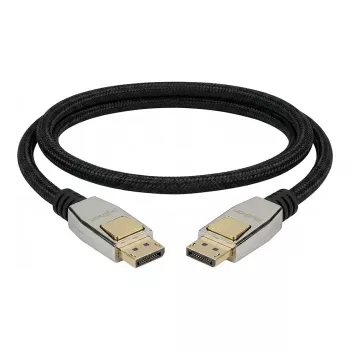 GOOD CONNECTIONS Premium DisplayPort 2.0 kábel, 54 Gbit/s, UHBR 13.5, 4K @240Hz / 8K @60Hz, plne kovové konektory, meď, 3m, čierny
