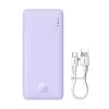 Baseus Airpow - 20 000 mAh 20W powerbank (fialová)