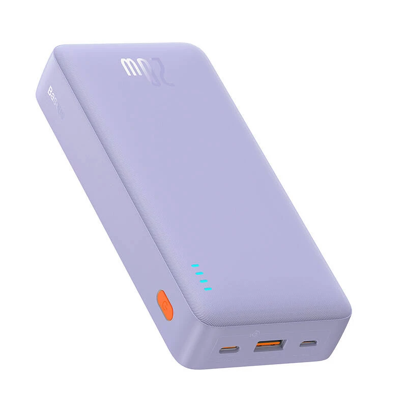 Baseus Airpow - 20 000 mAh 20W powerbank (fialová)