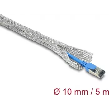 Delock Káblová opletená hadica na EMV tienenie samozatváracia 5 m x 10 mm (20992)