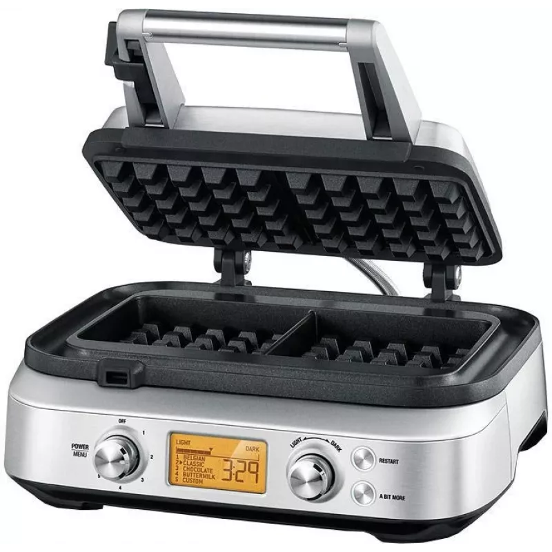 Sage SWM620BSS4EEU1 Smart Waffle Pro belgický stroj na wafle, 1000 W, brúsená nehrdzavejúca oceľ