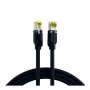 EFB-Elektronik RJ45 patch kábel Cat.6A S/FTP LSZH Draka UC900 TM31 čierny 0,25m