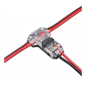 Synergy 21 LED FLEX Strip Additional Easy Connect T Shape Connector pre 2 Line Clear
