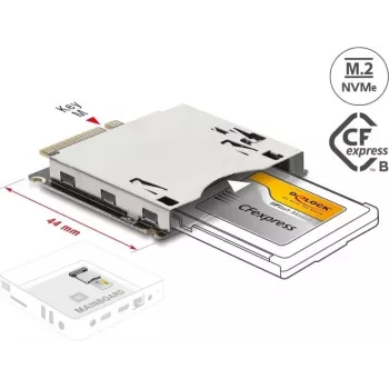 Delock M.2 Key M na CFexpress typ B adaptér (64362)