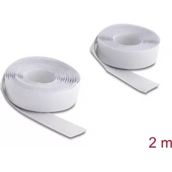 Delock samolepiaca suchá zips 2 m x 20 mm biela (19067)