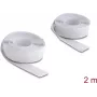 Delock samolepiaca suchá zips 2 m x 20 mm biela (19067)