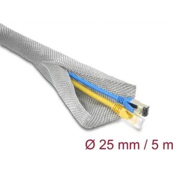 Delock opletená hadica pre EMC tienenie, samozatváracia, 5 m x 25 mm (20995)
