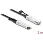 Delock Twinax kábel QSFP+ konektor samec na QSFP+ konektor samec 40 Gbps 3 m (84243)