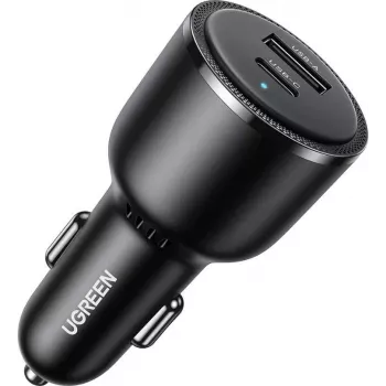 UGREEN EC701 63W 2-portová rýchla autonabíjačka 1A1C čierna