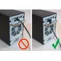 Goobay prepojovací kábel CAT 6 S/FTP 0,25m čierny zahnutý 90° LSZH meď 51541