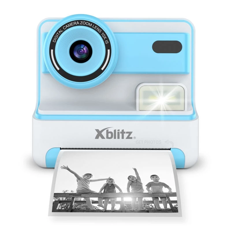 XBLITZ FLASH BLUE instantná kamera s termotlačiarňou pre deti