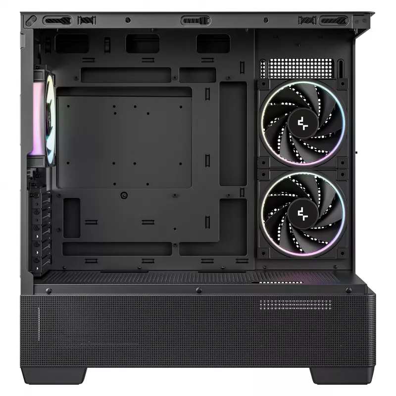 DeepCool CG380U Mid-Tower skriňa, tvrdené sklo, 3x 120mm ARGB ventilátory, čierna