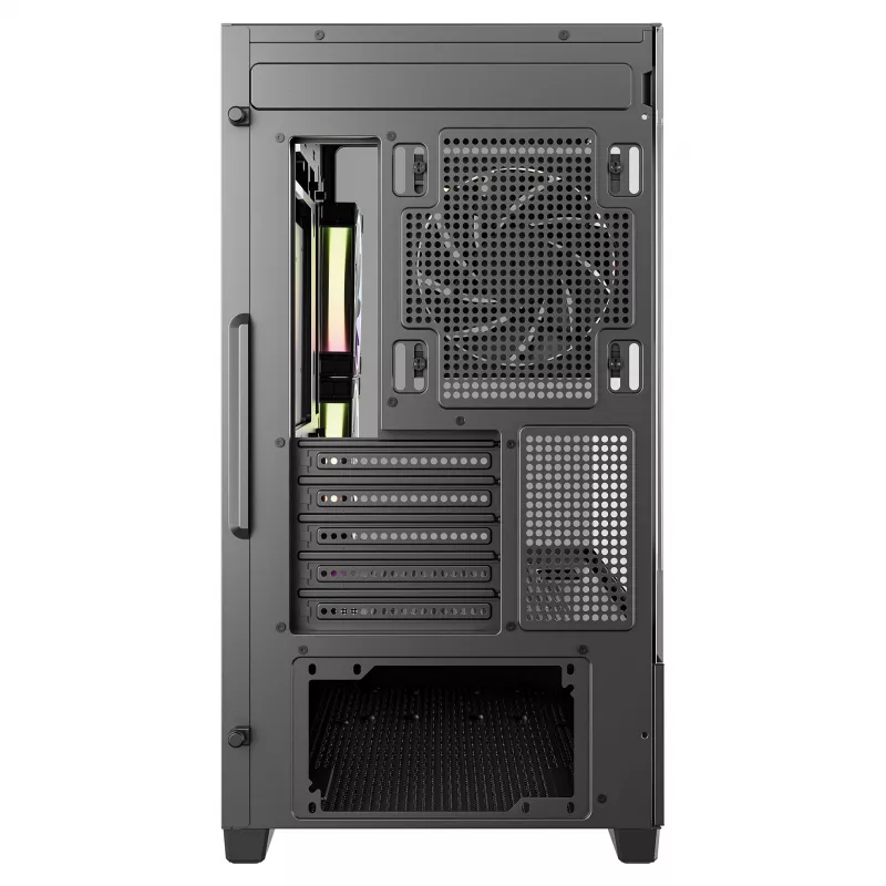 DeepCool CG380U Mid-Tower skriňa, tvrdené sklo, 3x 120mm ARGB ventilátory, čierna