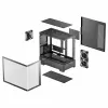 DeepCool CG380U Mid-Tower skriňa, tvrdené sklo, 3x 120mm ARGB ventilátory, čierna
