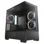 DeepCool CG380U Mid-Tower skriňa, tvrdené sklo, 3x 120mm ARGB ventilátory, čierna