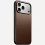 NOMAD Modern Leather puzdro pre iPhone 17 Pro Max, Horween koža, Rustic Brown, kompatibilné s MagSafe