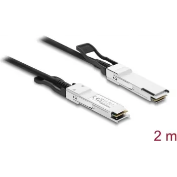 Delock Twinax kábel QSFP+ samec na QSFP+ samec 40 Gbps 2 m