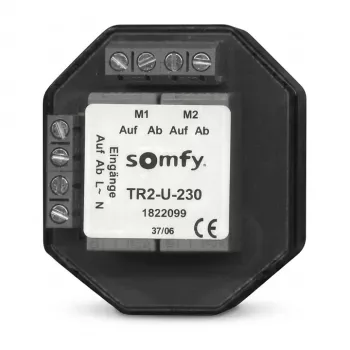 SOMFY 1822099 TR2-U-230 podomietkové oddeľovacie relé pre dva pohony