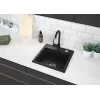 Granitový drez s batériou 1-misový Deante grafit matný Zorba