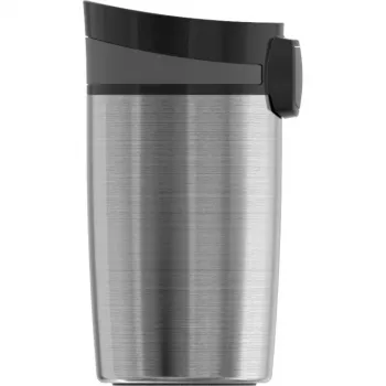 SIGG 8695.50 vákuová izolačná fľaša Hot & Cold One-Hand s tlačidlom, 0,27 L, obsidiánovo čierna, nerezová oceľ