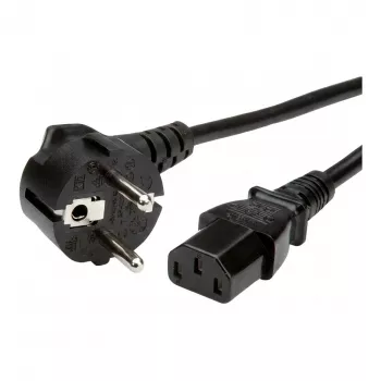 Synergy 21 napájací kábel 230V CEE 7/7 konektor samec Schuko na konektor samica IEC-C13 1m čierny