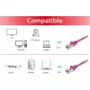 Equip Cat.6 S/FTP patch kábel RJ-45 (M) na RJ-45 (M) 0,5m fialový LSZH